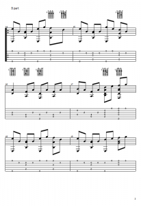 Cooley's Reel, Free Irish Fingerstyle Guitar Tablature 3