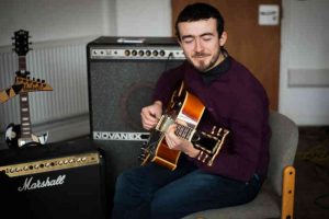 A picture of me jamming on my guitar!