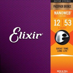 Elixir Acoustic Acoustic Guitar Strings Light for sale in Sheffield or online