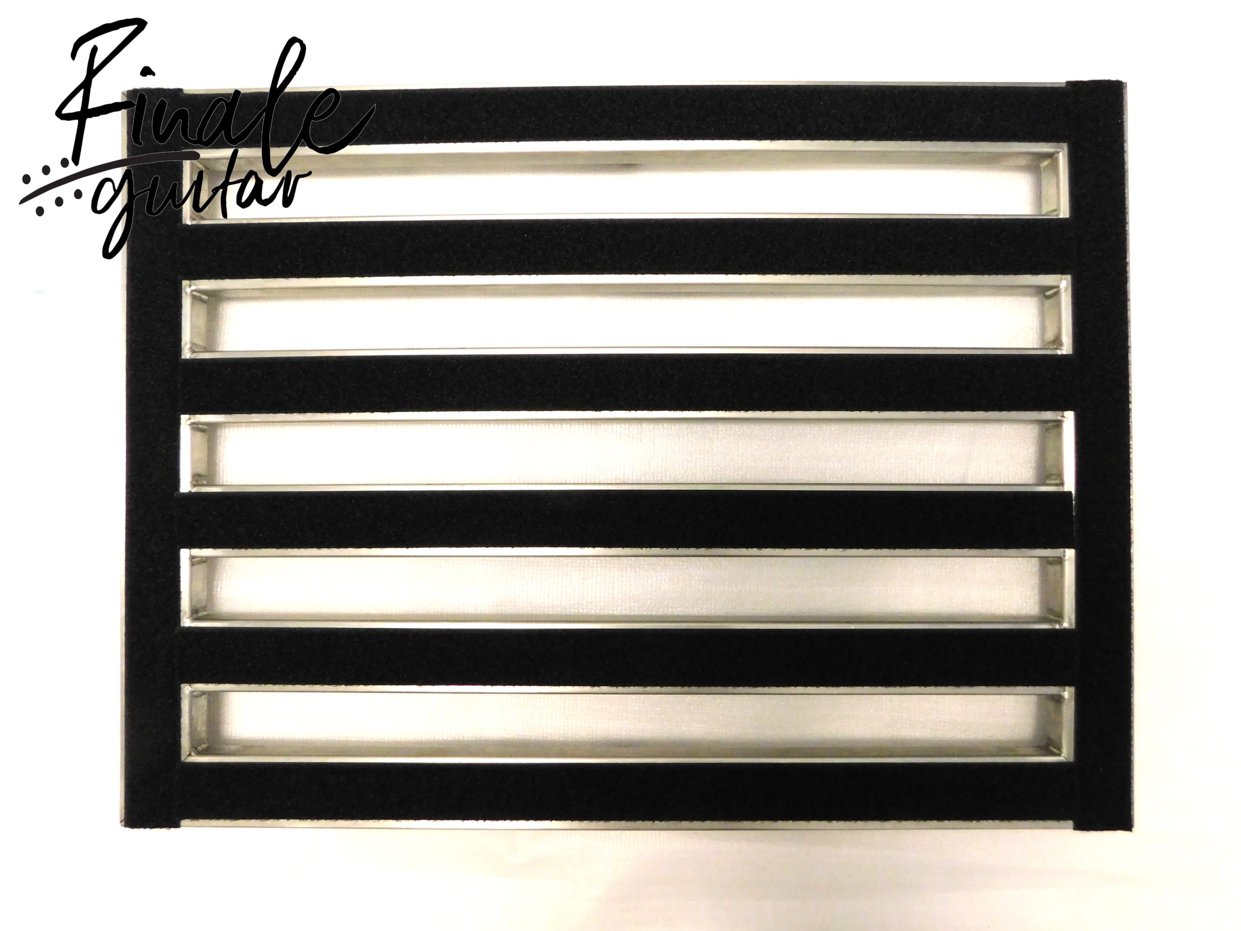 Stainless Steel Pedal Board (made in Sheffield) for sale in our Sheffield guitar shop, Finale Guitar