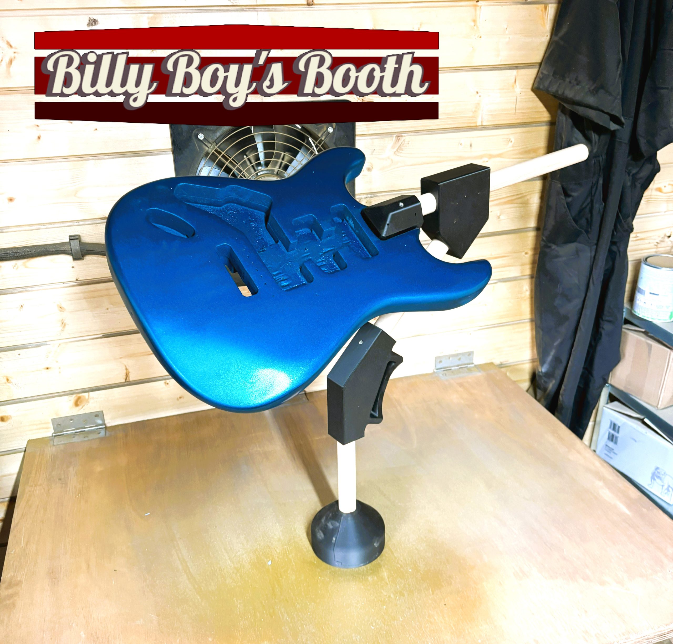Guitar Spray Jig by Billy Boy's Booth! for sale in our Sheffield guitar shop, Finale Guitar