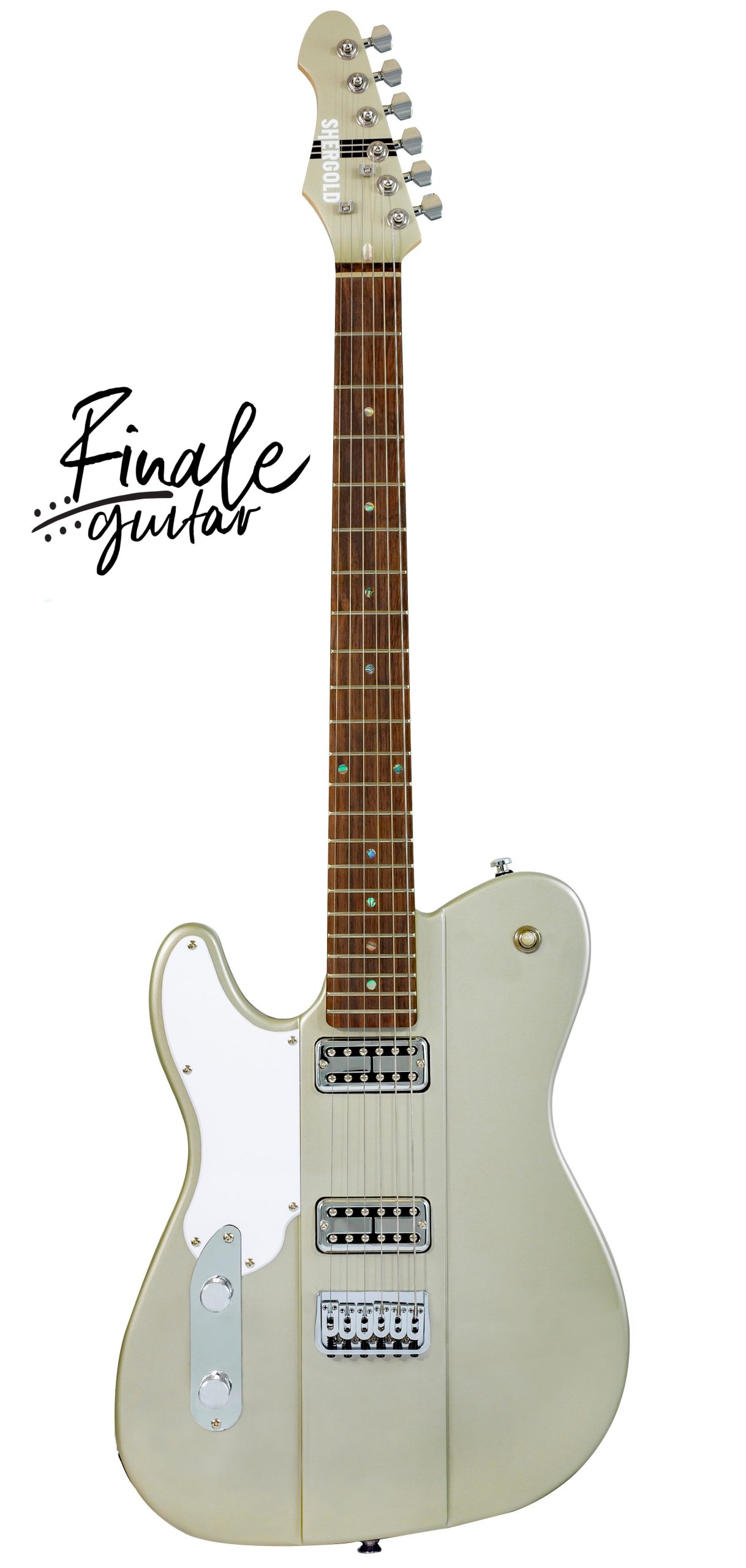 Shergold Telstar Standard ST14 LEFT HANDED - Champagne Gold for sale in our Sheffield Guitar Shop, Finale Guitar