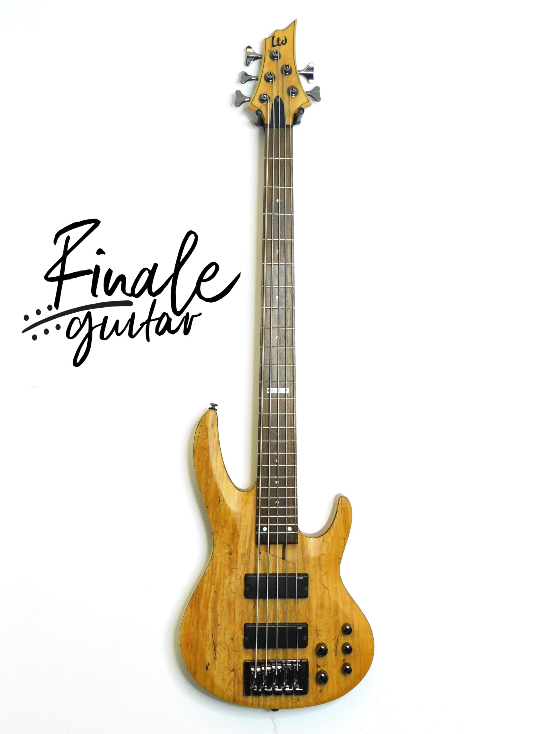 ESP LTD B-205SM active 5 string bass (2012) for sale in our Sheffield guitar shop, Finale Guitar