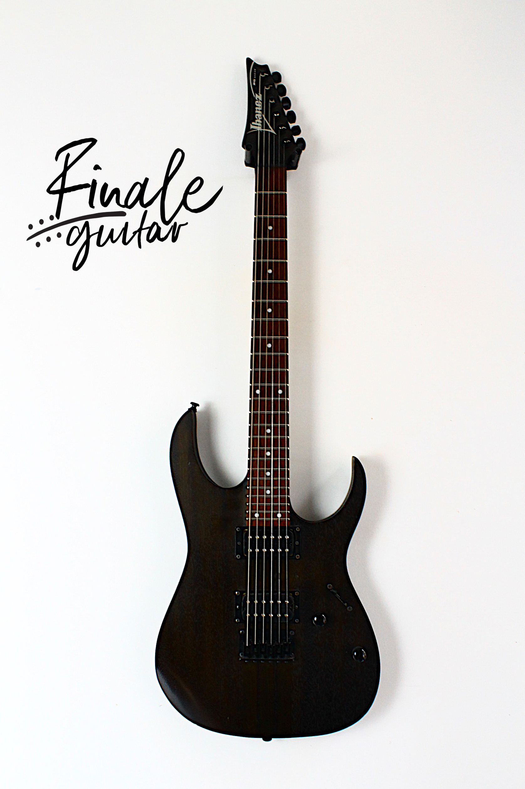 Ibanez RGRT421 (made in Indonesia, 2018, walnut flat satin finish body with mahogany wings) for sale in our Sheffield Guitar Shop, Finale Guitar