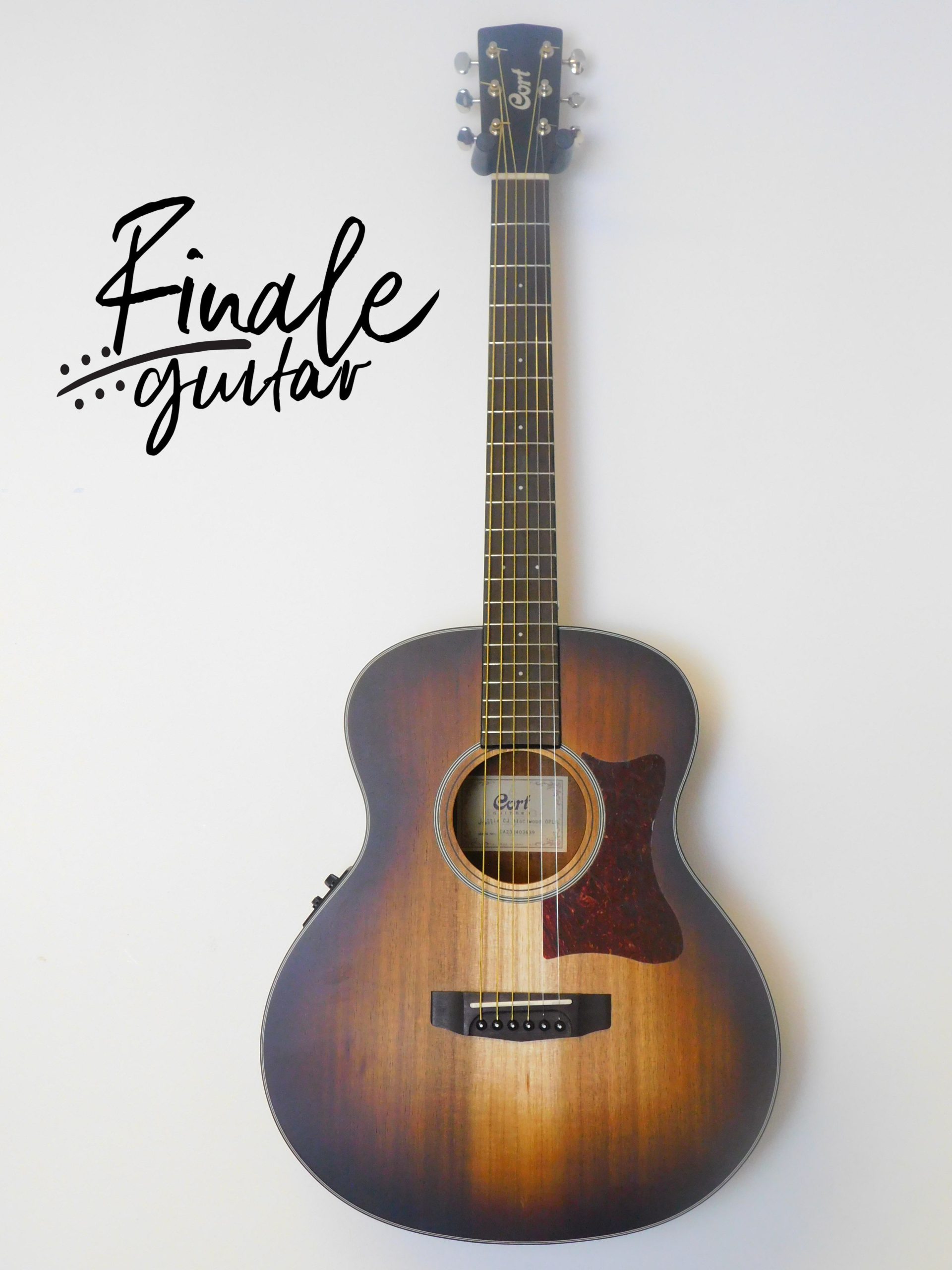 Cort Mini CJ travel guitar for sale in our Sheffield guitar shop, Finale Guitar